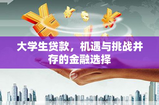 右玉大学生贷款，机遇与挑战并存的金融选择