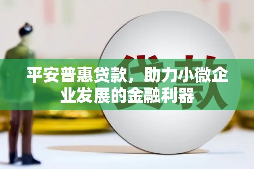 右玉平安普惠贷款，助力小微企业发展的金融利器