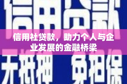 右玉信用社贷款，助力个人与企业发展的金融桥梁