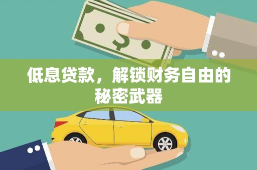 右玉低息贷款，解锁财务自由的秘密武器