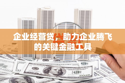 右玉企业经营贷，助力企业腾飞的关键金融工具