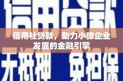 右玉信用社贷款，助力小微企业发展的金融引擎