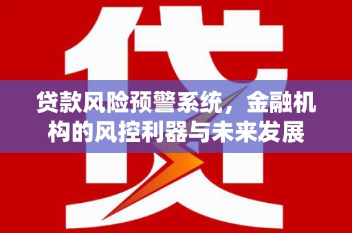 右玉贷款风险预警系统，金融机构的风控利器与未来发展