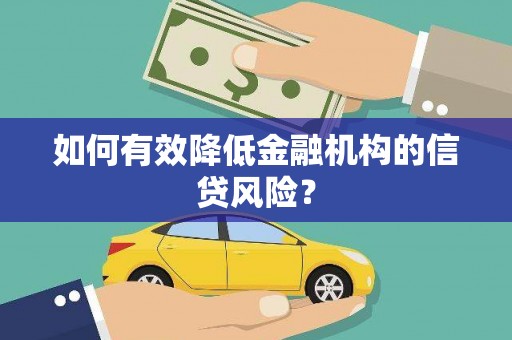 右玉如何有效降低金融机构的信贷风险？