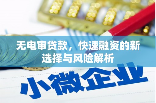 右玉无电审贷款，快速融资的新选择与风险解析