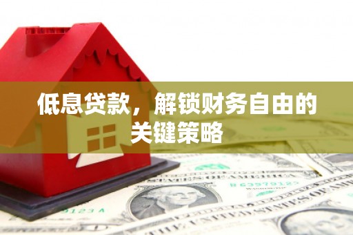 右玉低息贷款，解锁财务自由的关键策略