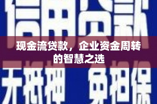 右玉现金流贷款，企业资金周转的智慧之选