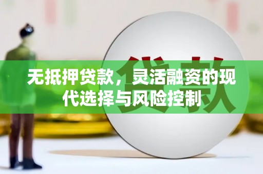 右玉无抵押贷款，灵活融资的现代选择与风险控制