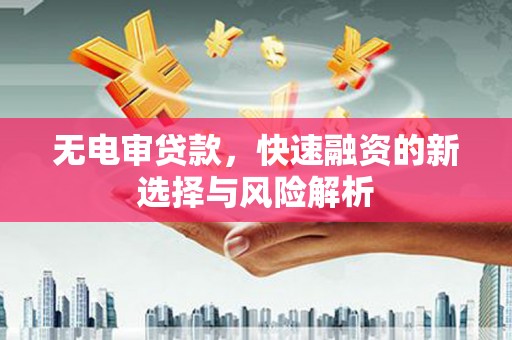 右玉无电审贷款，快速融资的新选择与风险解析