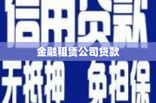 右玉金融租赁公司贷款