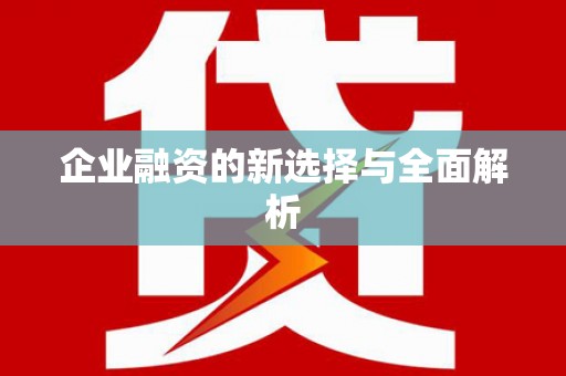 右玉企业融资的新选择与全面解析