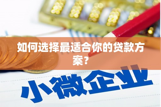 右玉如何选择最适合你的贷款方案？